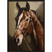 Zestia Siyah Çerçeveli Duvar Tablosu Asaletin Sessizliği Ofis Dekoru