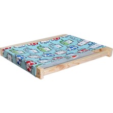 Normadia Doğal Ahşap Duvara Monte Kedi Hamağı ve Yatağı Seti