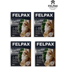 Felpax Premium Aktif Karbonlu Hızlı Topaklanan Kedi Kumu 6 Lt x 4 Adet