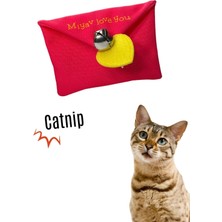 Normadia Yumuşak Peluş Mektup Kedi Oyuncağı, Çıngıraklı ve Catnipli 12 cm