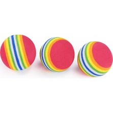 Normadia 3'lü Paket Renkli Gökkuşağı Topu Evcil Hayvan Oyuncakları