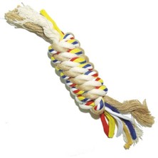 Normadia Renkli Köpek Diş Ipi 24 Cm, Güçlü ve Eğlenceli Diş Temizleme Oyuncağı