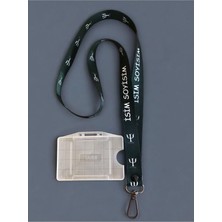 Staffy Kişiye Özel Koyu Yeşil Psikoloji Temalı Yaka Ipi ve Kartlık