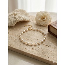 Inci Boncuk Detaylı Zincir Bileklik