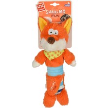 Normadia Sesli Peluş Tilki Köpek Oyuncağı, Eğlenceli ve Yumuşak Tasarım