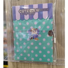 Ada Çanta Kırtasiye Ciltli Kilitli Ajanda Günlük Çok Amaçlı A5 Boyutunda Çizgili Defter AD987563