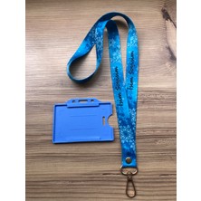 Staffy Kişiye Özel Turkuaz Temalı Yaka Ipi ve Kartlık