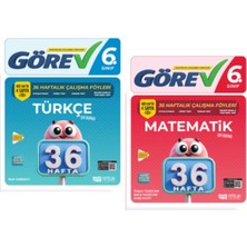 NİTELİK YAYINLARI 6.sınıf Görev Türkçe - Matematik 36 Haftalık Çalışma Föyleri