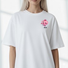 Etoile Studio Sevimli Pembe Kalp Sevgili Tişörtü | Sevgililer Günü Hediyesi | Unisex Oversize