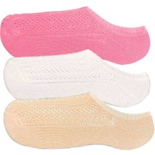 Vexor 3 Adet Kadın Sneaker Dantelli File Pamuklu Yumuşak Çorap