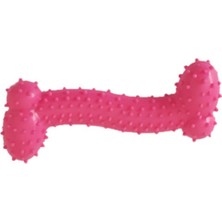 Normadia Esnek Köpek Kemik Oyuncak 11 Cm, Pembe, Eğlenceli ve Dayanıklı