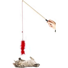 Normadia Yumuşak Tüylü Kedi Oltası, Eğlenceli ve Çekici Oyuncak