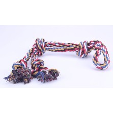 Normadia Renkli Düğümlü Köpek Oyuncağı, 45 Cm, Eğlenceli ve Dayanıklı Tasarım