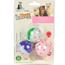 Normadia Renkli Zilli Kedi Oyun Topları Seti - Eğlenceli ve Hareketli Anlar