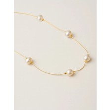 BG Jewellery Inci Detaylı Pirinç Kaplama Kolye