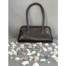 Kahverengi Deri Omuz Askılı Çanta