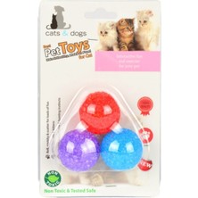 Normadia Renkli Kedi Oyun Topu Seti, Eğlence Dolu 3'lü Paket