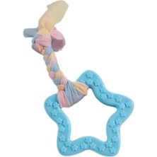 Normadia Mavi Renkli, 20 cm Diş Ipi Kauçuk Köpek Oyuncağı