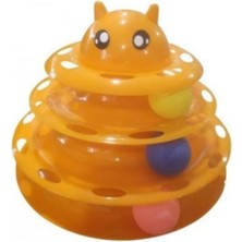 Normadia 3 Katlı Kedi Kule Oyuncağı, Eğlenceli ve Tırmalama Için Renkli Tasarım