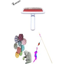 Normadia Kedi ve Köpek Için Oltalı Oyun Topu, Tarama ve Tarağlı Eğlence 14 cm