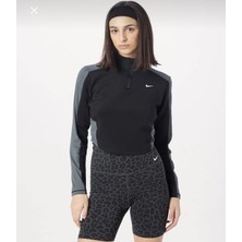 Nike Dri-Fıt Women's Long-Sleeve 1/4-Zip Training Top Siyah Kadın Ince Sweatshirt DX0065-010