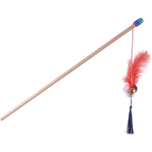 Normadia Tüylü ve Püsküllü Ahşap Kedi Oyuncağı ile Eğlence ve Hareket Dolu Anlar