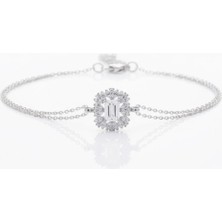 BG Jewellery Taşlı Gümüş Bileklik