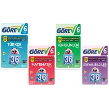 6.sınıf Görev 36 Hafta Türkçe Matematik Sosyal Bil. Fen Bilimleri 4 Lü Set