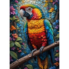 Bedeko Papağan Resimli Mdf Tablo