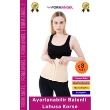 Form Angel #korse Doğum Sonrası Ayarlanabilir Balenli Ayarlanabilir Lohusa Hamile Toparlayıcı Bel Korse- 3 Adet