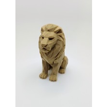 TSC Dekoratif Aslan Figürlü Ev Salon Ofis Masaüstü Çalışma Masası 13 cm