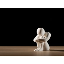 TSC Yanlızlık Salon Konsol ve Raf Süsü Için Hediyelik Dekoratif Obje Figür 15 cm