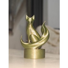 TSC Mini Tilki Minimal Ev Dekorasyonu Için Hediyelik Dekoratif Obje Figür 13CM