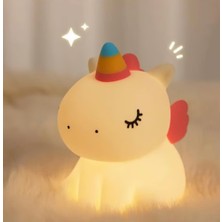 Unicorn Silikon Dokunmatik Gece Lambası Unicorn Lamba Çocuk Odası Lambası