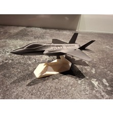 TSC Siyah F35 Savaş Uçağı Modeli Siyah Renk 15 cm Ev Ofsi Dekoratif Obje