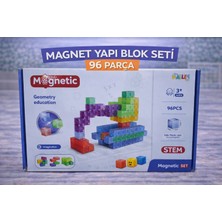 Trust Store Magnet Yapı Blok Seti 96 Parça Manyetik Stem Eğitici Zeka ve Inşa Oyuncak Seti
