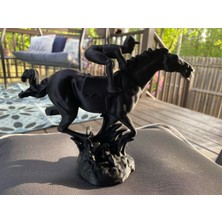 TSC Jokey ve At Dekorarasyon Hediyelik Dekoratif Obje Figür 15 cm
