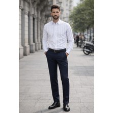 COLVİ'S MAN Slim Fit Likralı Çıt Çıtlı Hediye Kutulu Erkek Gömlek