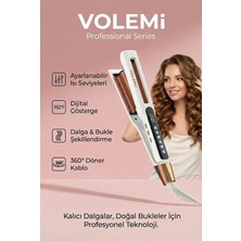 Özbience Dijital Göstergeli Seramik Derin Wag Saç Maşası, Profesyonel Kullanım