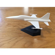 TSC F5 Savaş Uçağı Modeli Siyah Renk 15 cm Ev Ofsi Dekoratif Obje