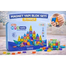 Trust Store Magnet Yapı Blok Seti 78 Parça  Manyetik Stem Eğitici Renkli Inşa Oyuncağı