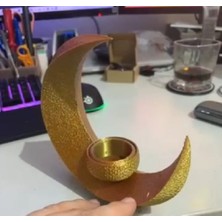 TSC LED Mumluk Ofis Masa Üstü Için Şık Hediyelik Dekoratif Obje Figür 15 cm