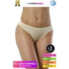 Form Angel #iççamaşırı Toparlayıcı Şekillendirici Iz Belli Etmeyen Düşük Bel Kadın Dikişsiz Slip Külot - 3 Adet