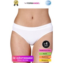 Form Angel #iççamaşırı Toparlayıcı Şekillendirici Iz Belli Etmeyen Düşük Bel Kadın Dikişsiz Slip Külot - 4 Adet
