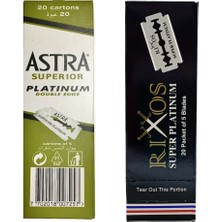 Atamanstore Astra Jilet 100'LÜ Paket, Rixos Jilet 100'LÜ Paket | Toplam 200 Adet Yaprak Jilet Tıraş Seti
