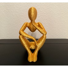 TSC Ofis Dekorasyonuna Modern Hava Katan Hediyelik Dekoratif Obje Figür 15 cm