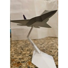 TSC F22 Savaş Uçağı Modeli Beyaz Renk 15 cm Ev Ofsi Dekoratif Obje