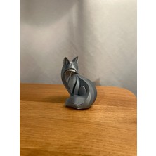 TSC Tilki Ofis Dekoruna Uyumlu Zarif Hediyelik Dekoratif Obje Figür 15 cm