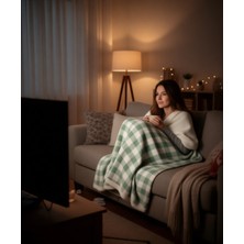Mona Yatak Sıcak Tutan Tv Battaniyesi Kırmızı 140X200 cm Pamuk Polyester Yumuşak Doku