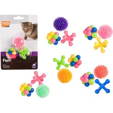 Normadia 3'lü Kedi Kauçuk Oyuncak Seti, Eğlenceli ve Dayanıklı Tasarım